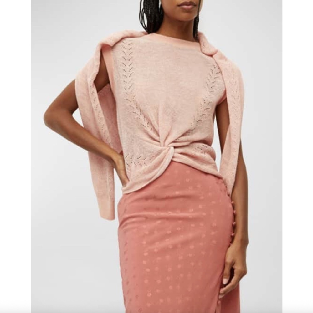 Veronica Beard Dusty Pink Kellen Sweater